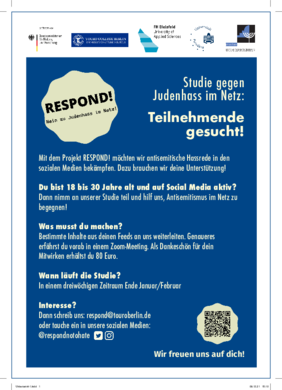 Veranstaltungsbild  Anzeige zur TeilnehmerInnen-Suche - RESPOND!